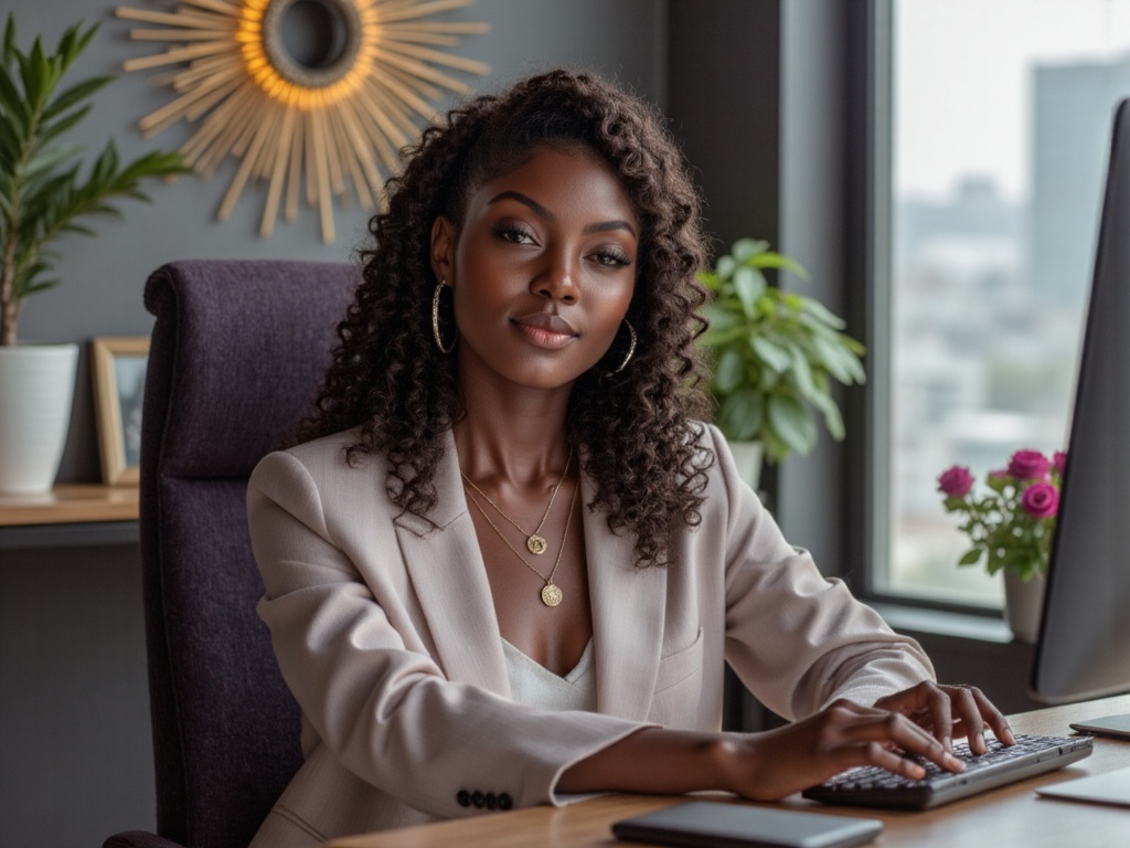 Portrait of Tasha, AI creator testimonial